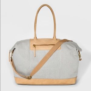 New Large Canvas Weekender Bag